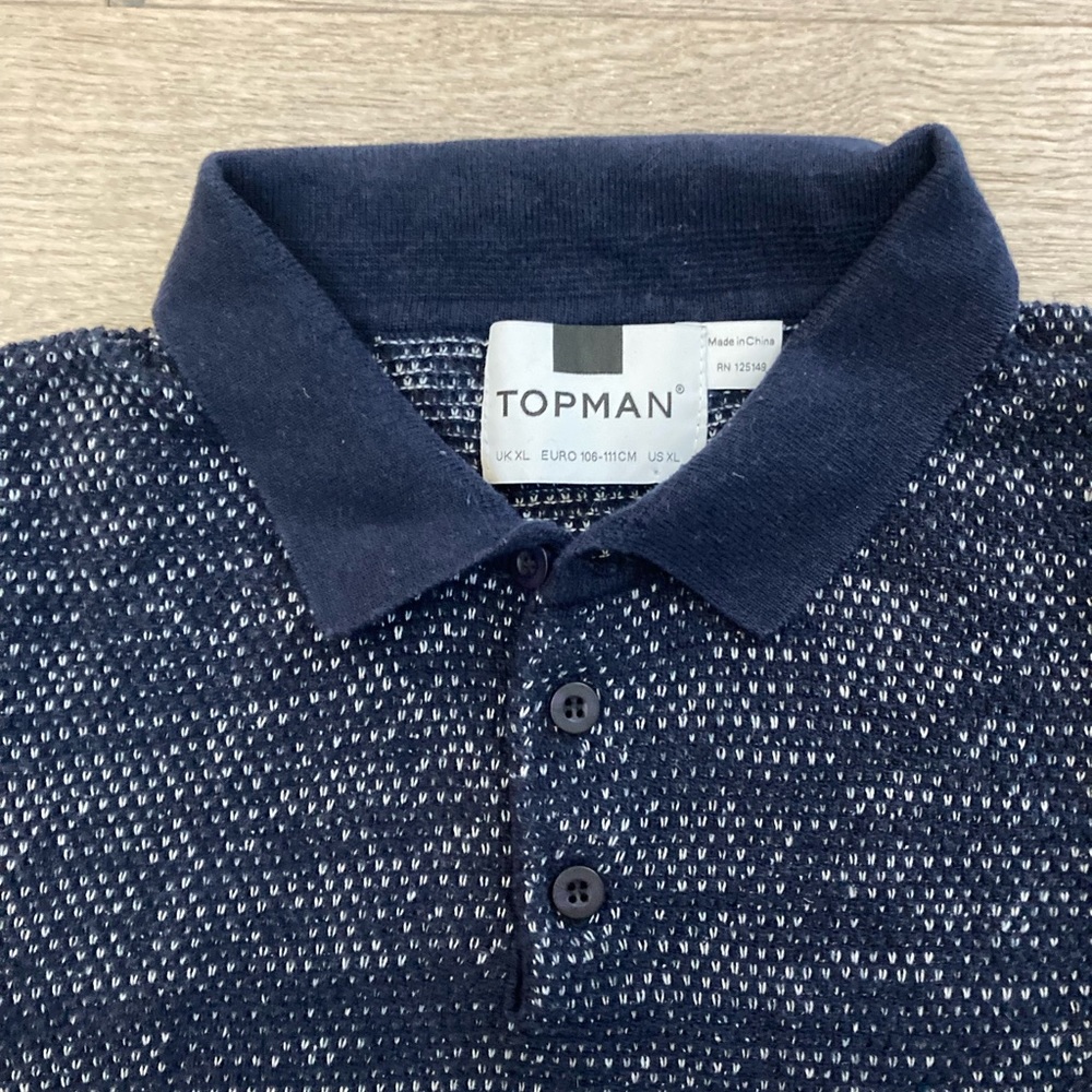 Topman skinny cotton ls polo